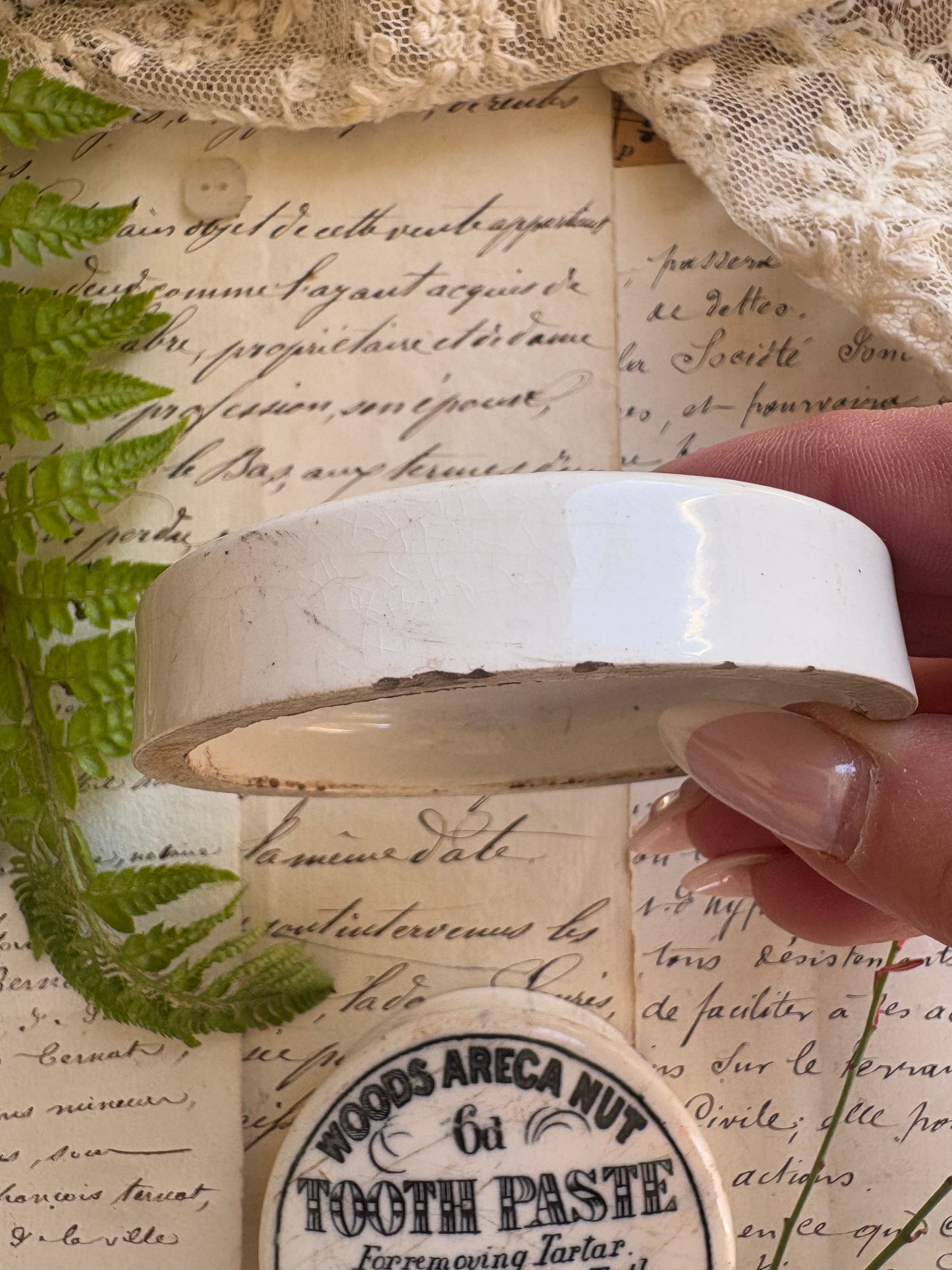 Advertising Victorian Ironstone Lids