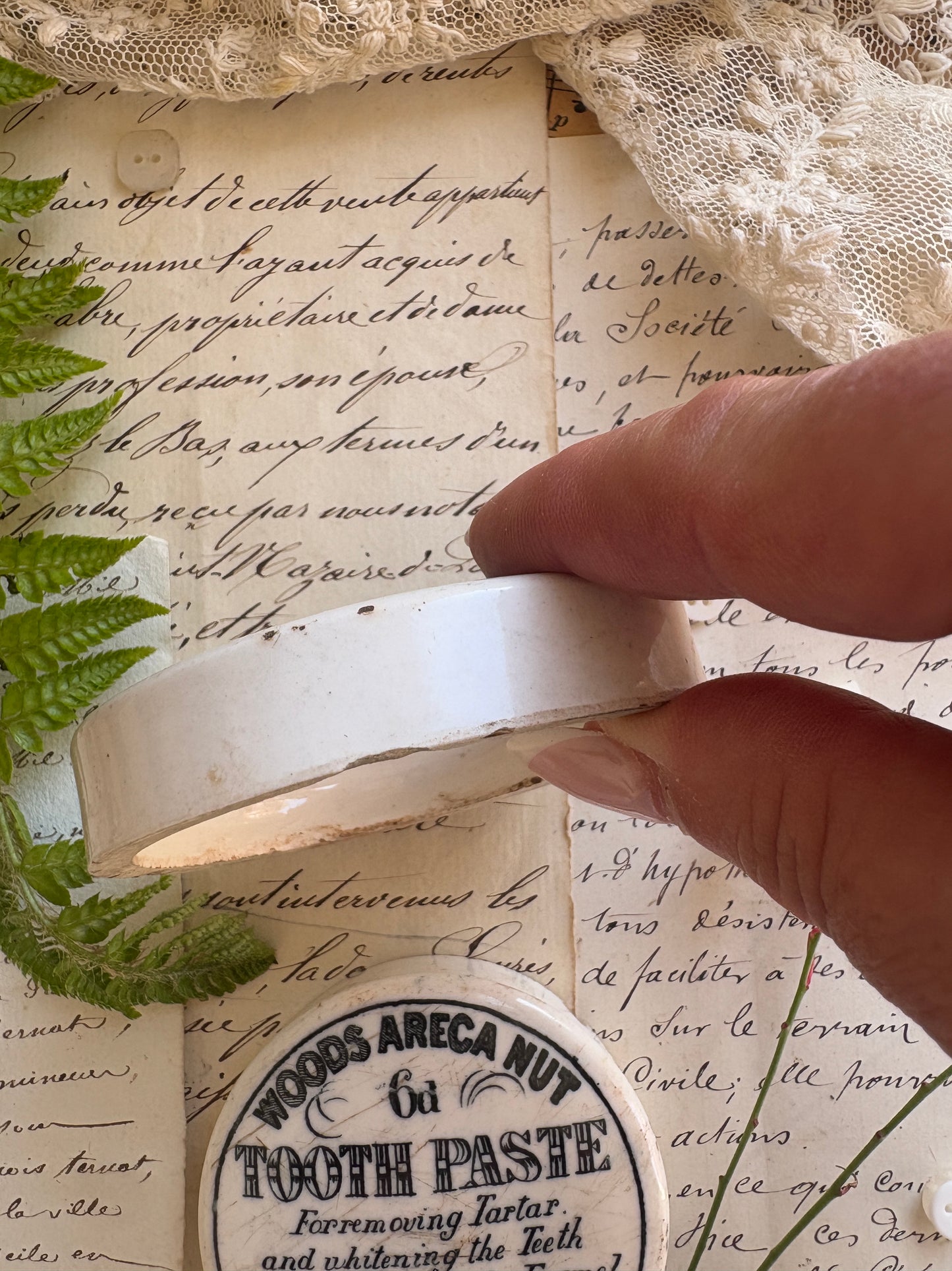 Advertising Victorian Ironstone Lids