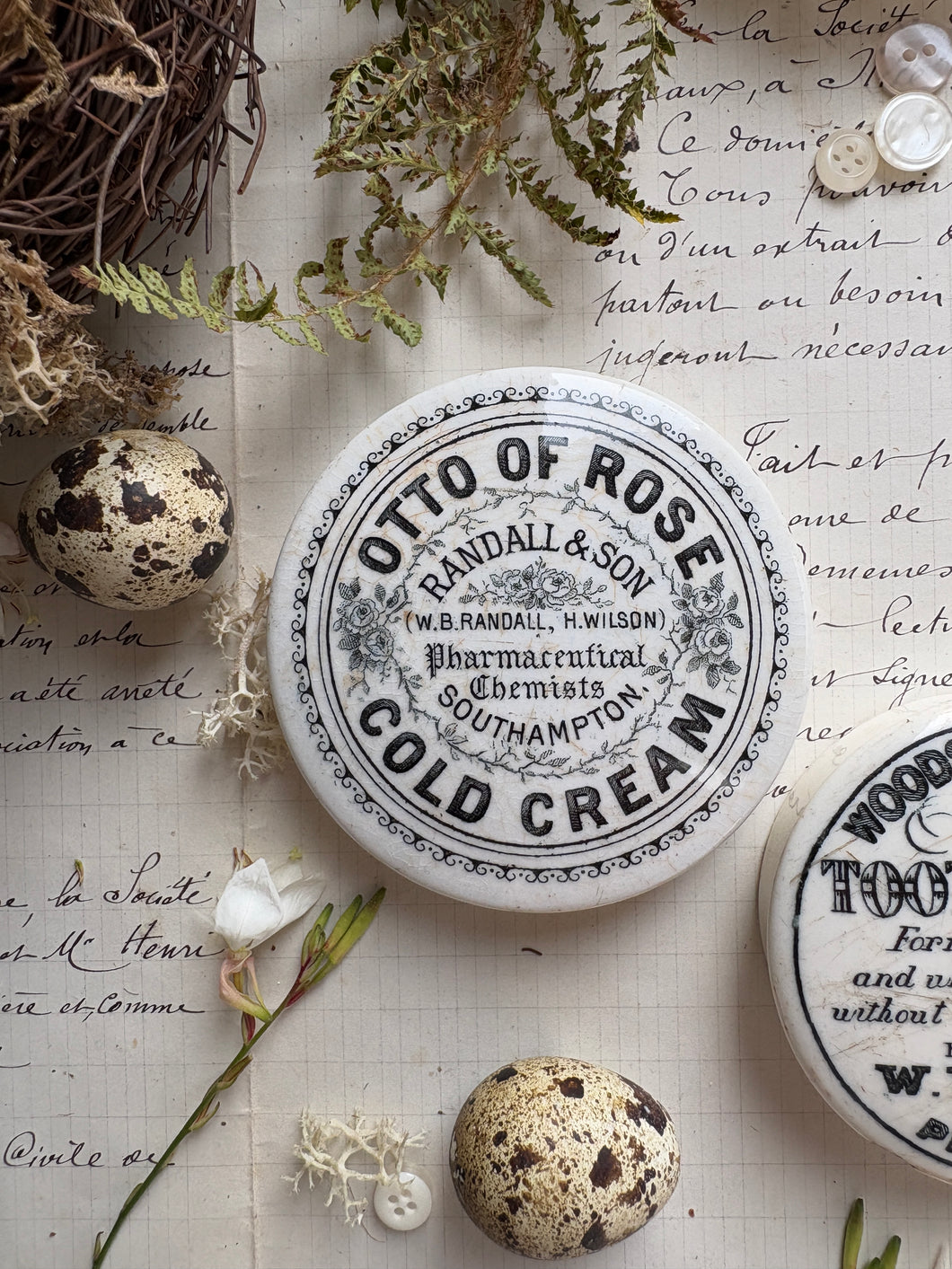 Advertising Victorian Ironstone Lids