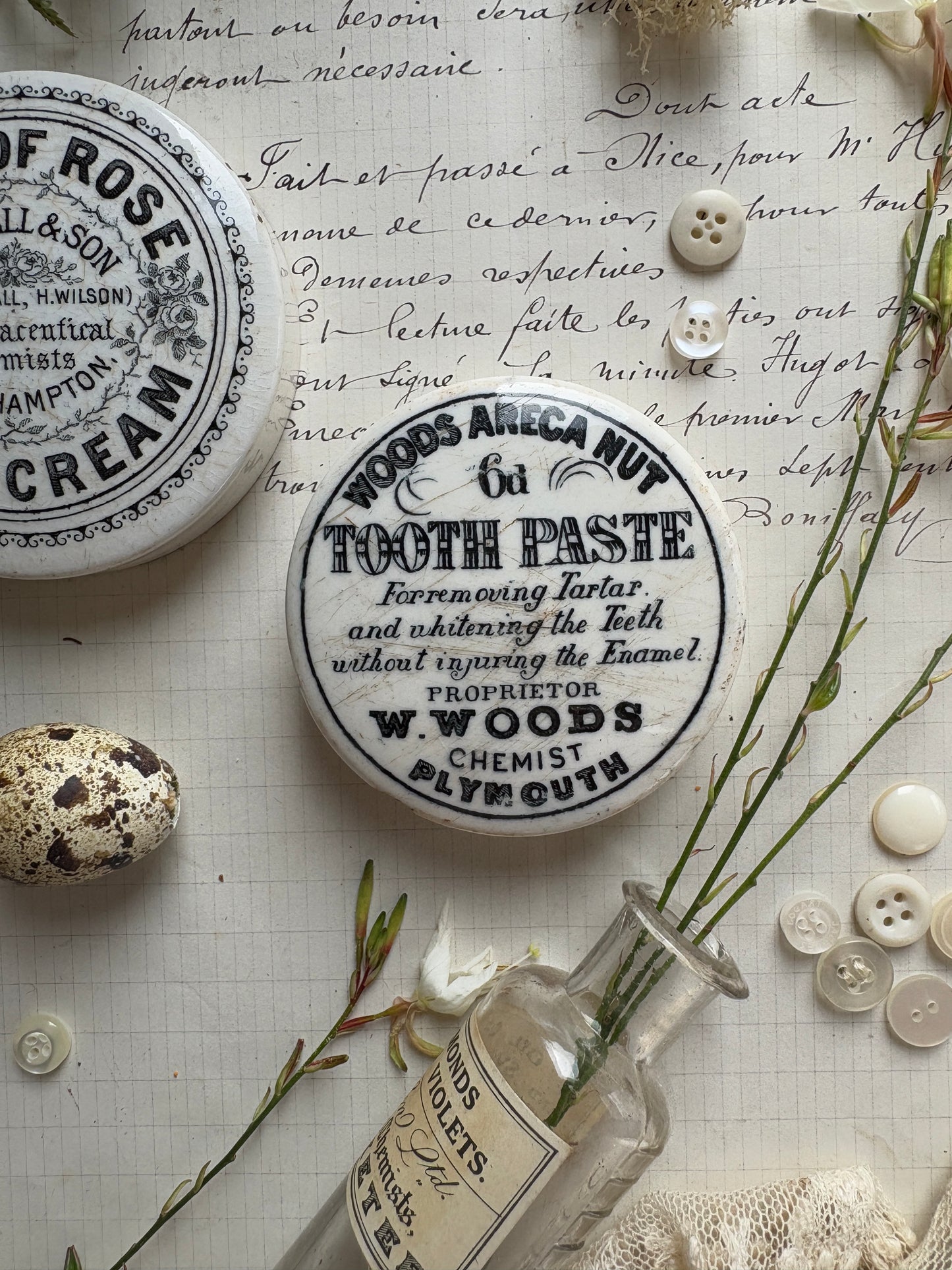 Advertising Victorian Ironstone Lids