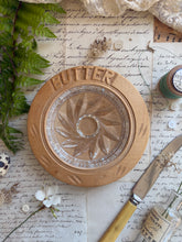 Load image into Gallery viewer, Vintage Wooden Butter Dish
