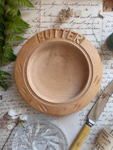 Load image into Gallery viewer, Vintage Wooden Butter Dish
