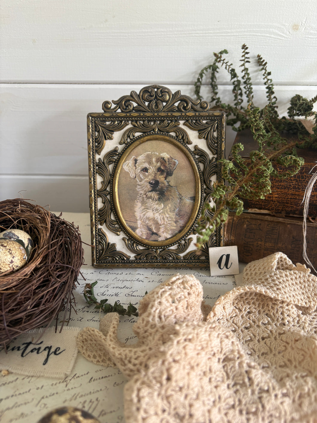 Vintage Brass Photo Frames