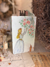 Load image into Gallery viewer, Hand-Painted Turquoise Wooden Shelf
