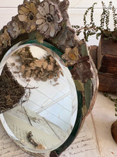 Load image into Gallery viewer, Vintage Round Barbola Mirror
