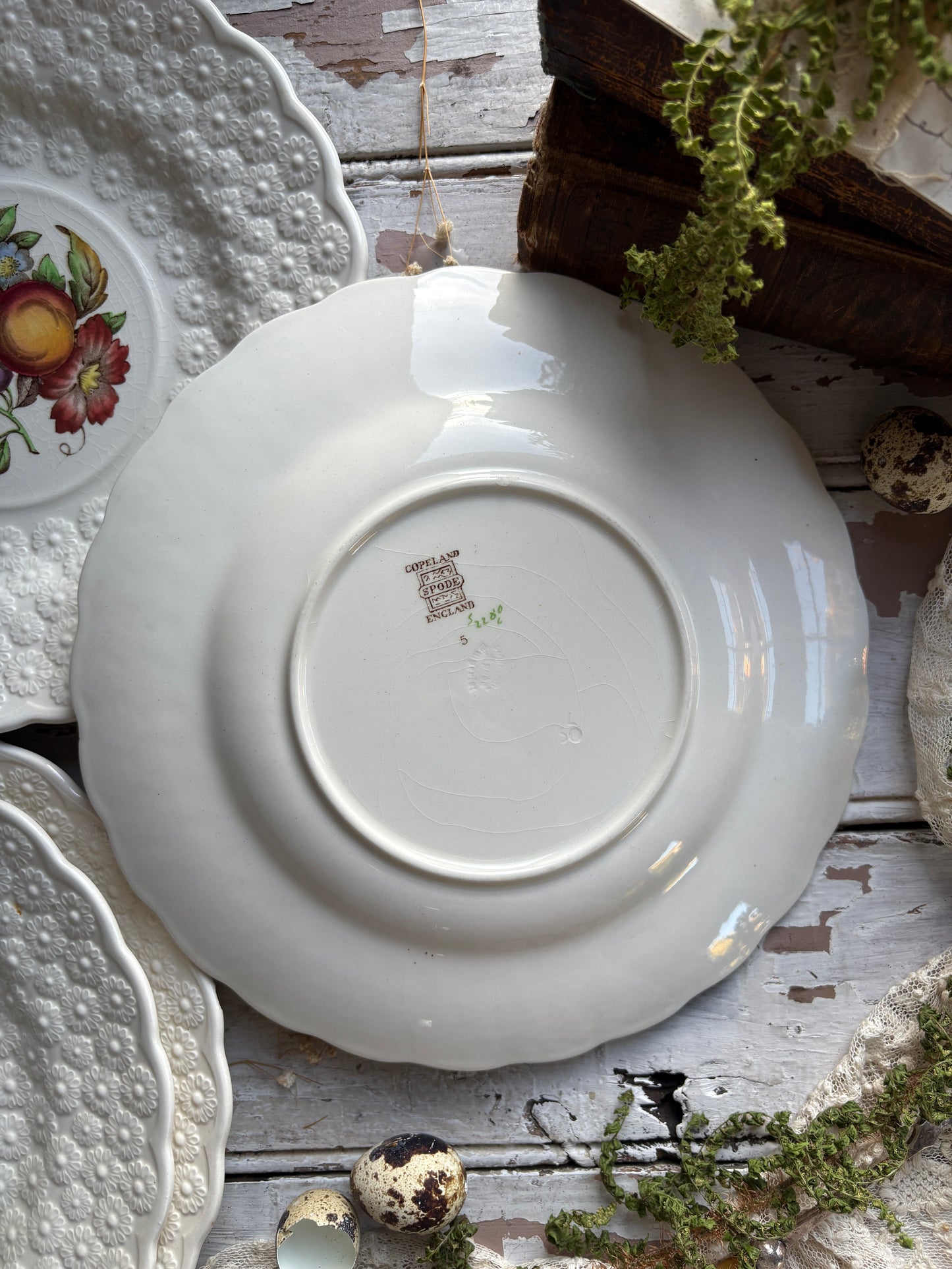 Vintage Copeland Alden Spode Luncheon Plates