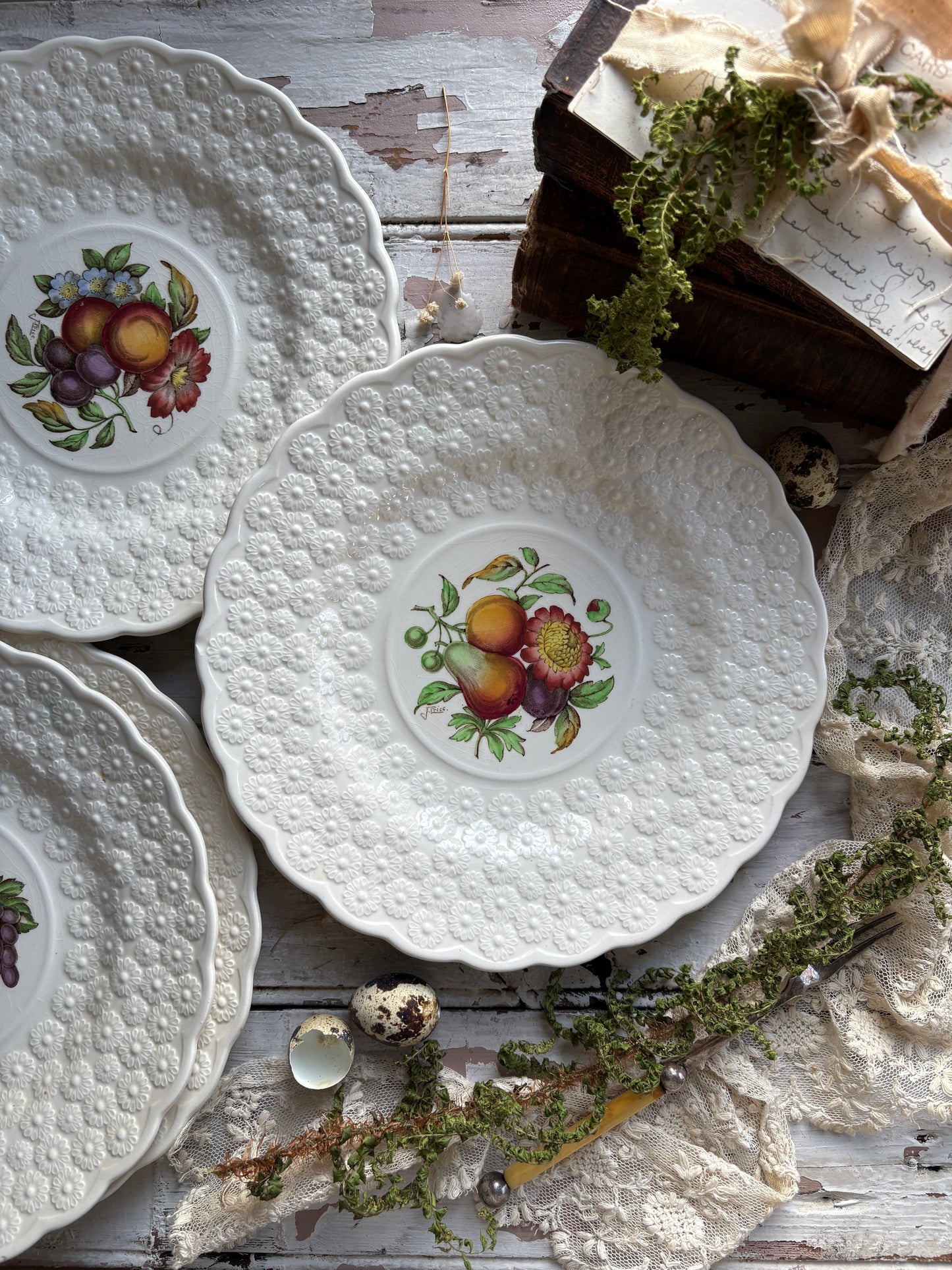 Vintage Copeland Alden Spode Luncheon Plates