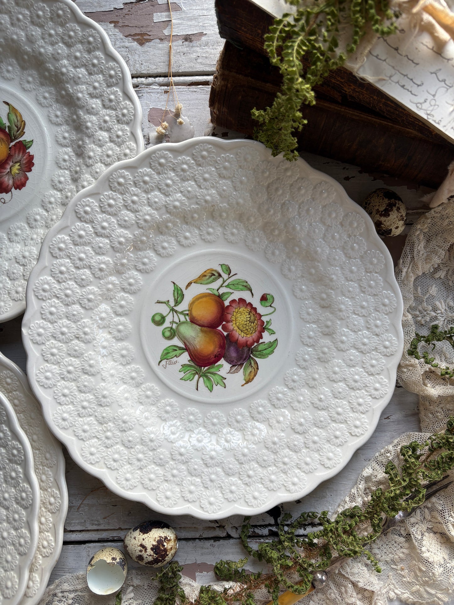 Vintage Copeland Alden Spode Luncheon Plates
