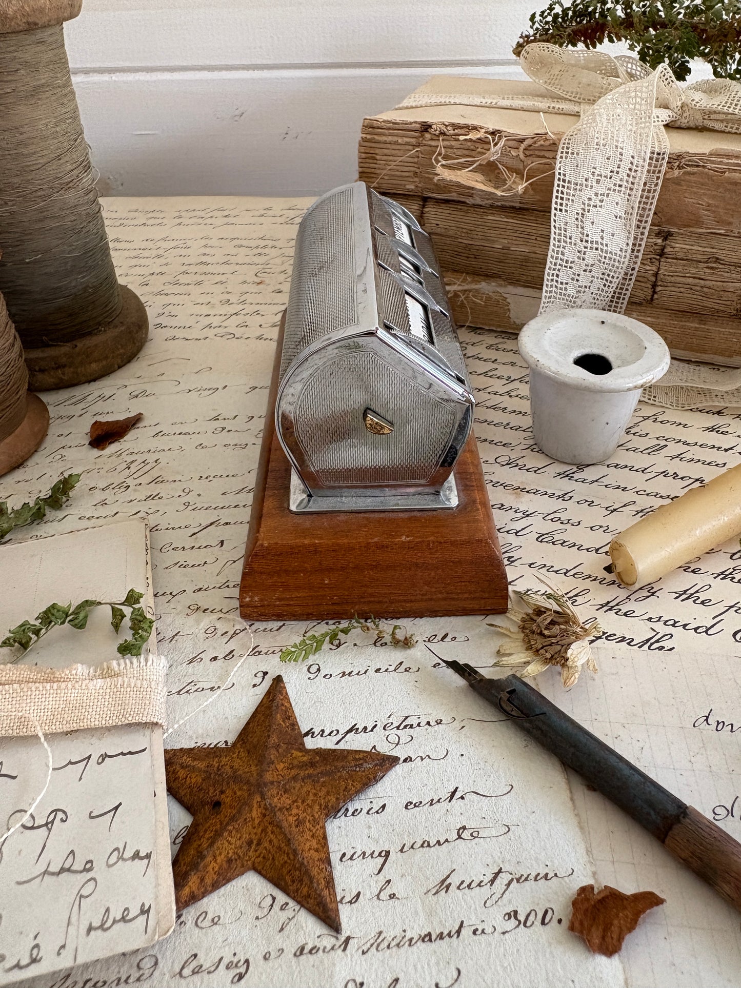 Vintage Perpetual Desk Calendar