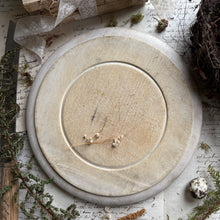 Load image into Gallery viewer, Round Vintage Bread Board – Rustic “BREAD” &amp; Sunflower Designs
