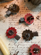 Load image into Gallery viewer, Set of 7 Vintage Metal Christmas Tree Candle Holders
