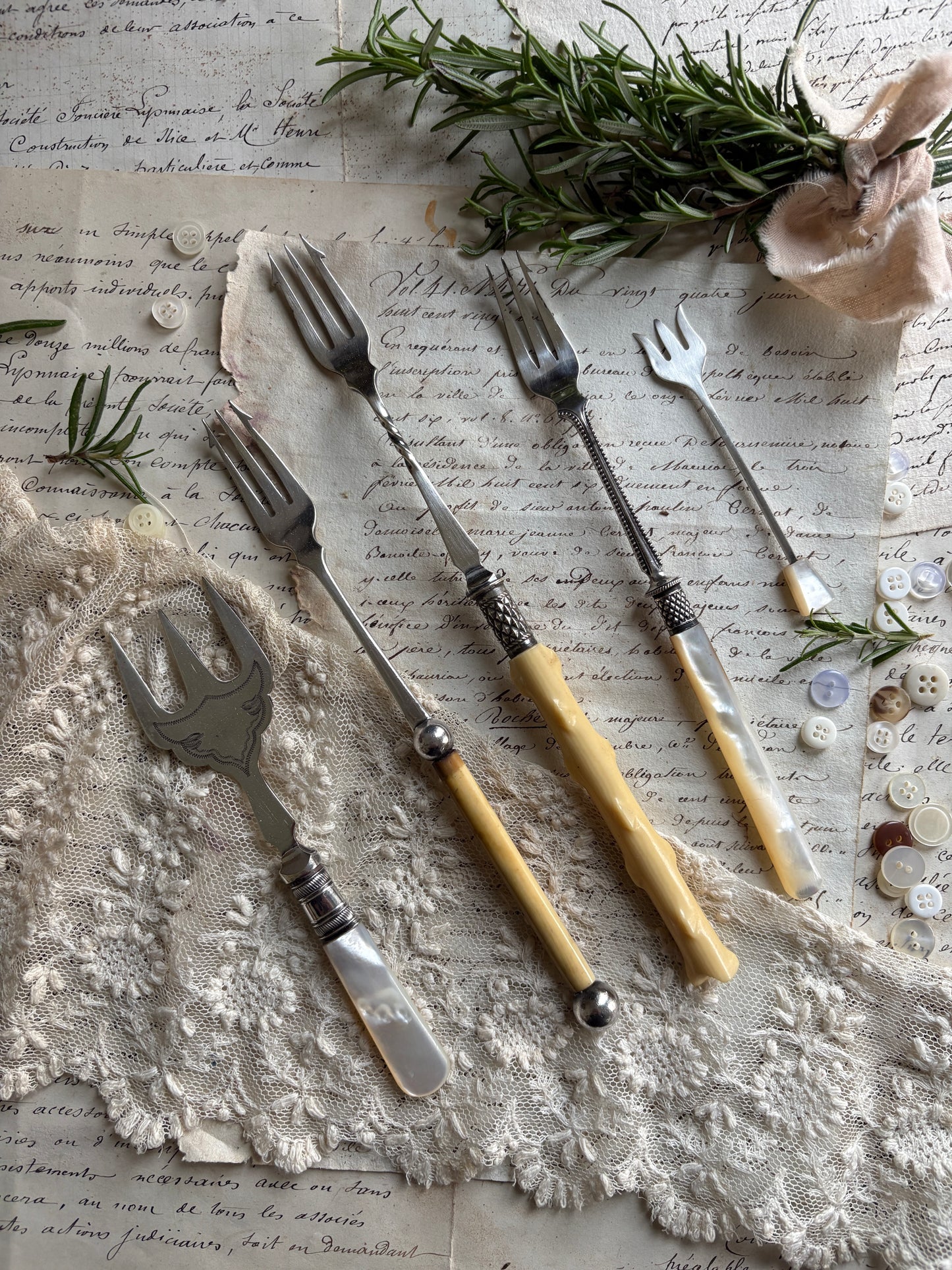 Vintage Pickle Forks – Five Distinct Styles (Sold Separately)