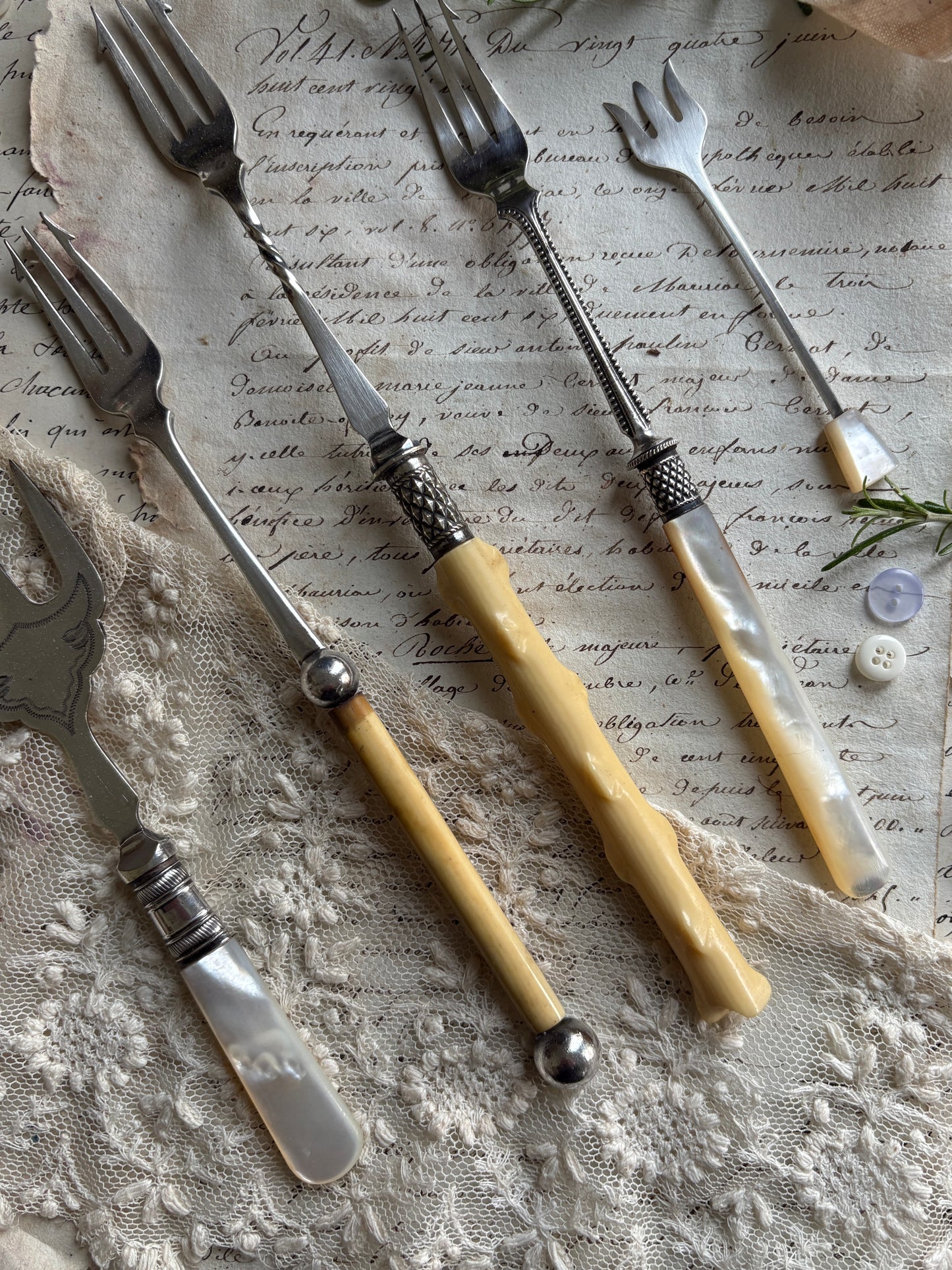 Vintage Pickle Forks – Five Distinct Styles (Sold Separately)