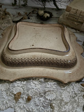 Load image into Gallery viewer, Antique Brown Transfer ware Serving Dish
