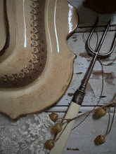 Load image into Gallery viewer, Antique Brown Transfer ware Serving Dish
