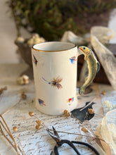 Load image into Gallery viewer, Staffordshire Vintage Ceramic Fly Fishing Tankard

