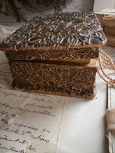 Load image into Gallery viewer, Decorative Raised-Relief Hinged Box
