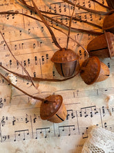 Load image into Gallery viewer, Small Cow Bells Rustic Stars and Rustic Acorns
