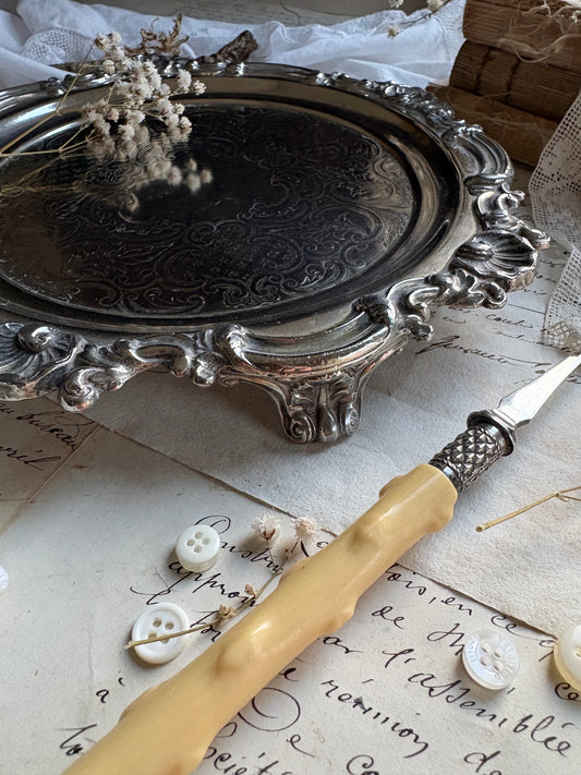 Antique Silver Plated Salver