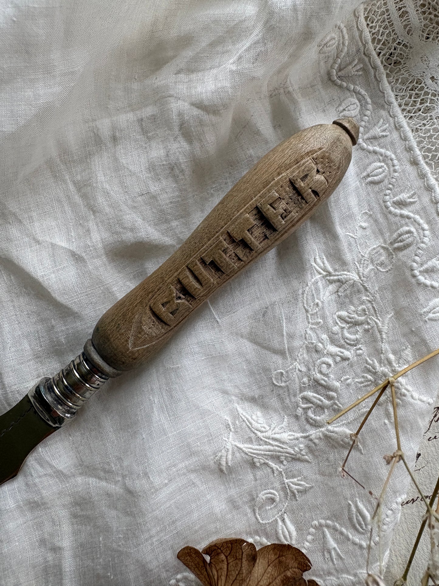 Antique Wooden Butter Knife