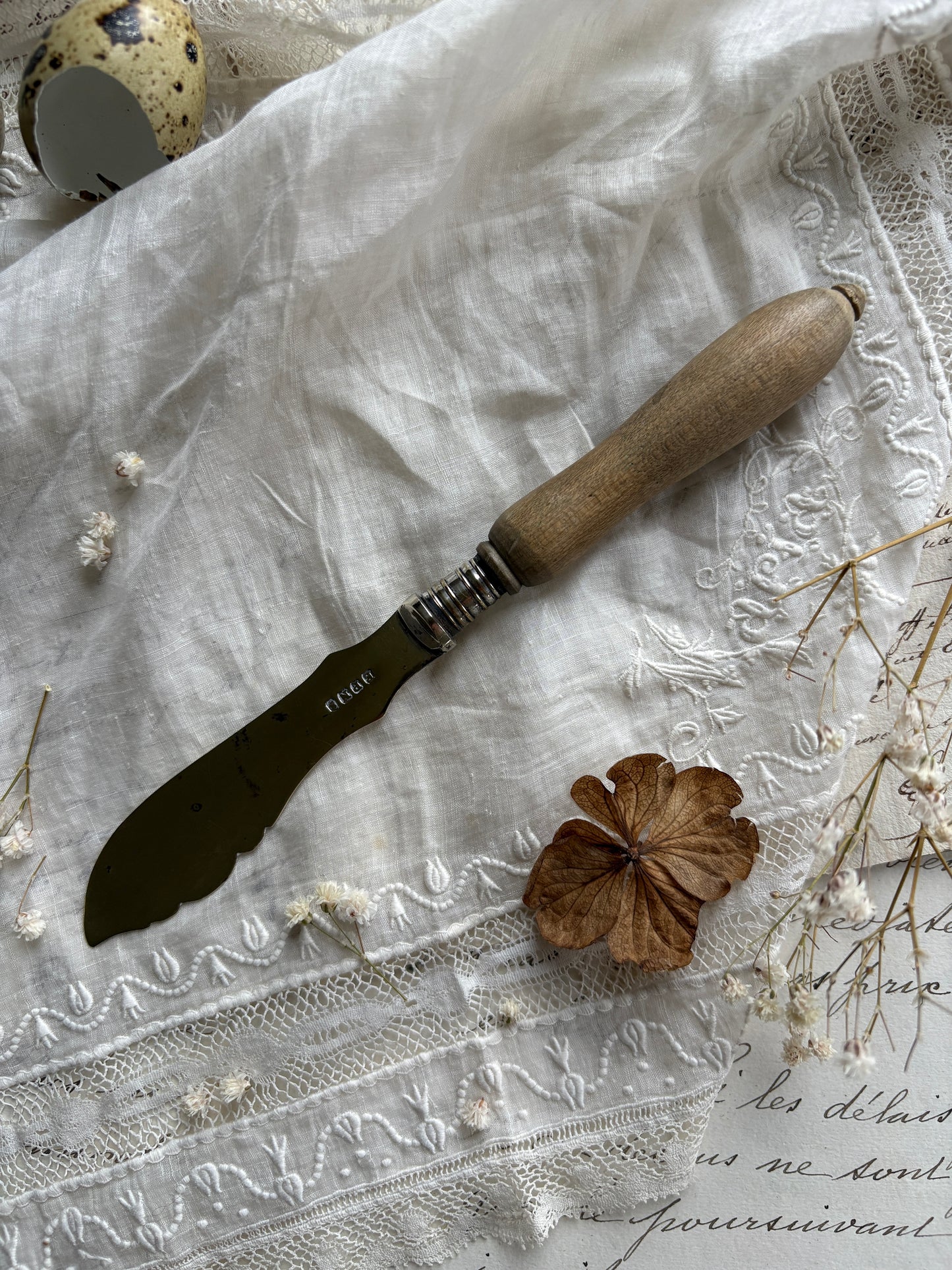 Antique Wooden Butter Knife