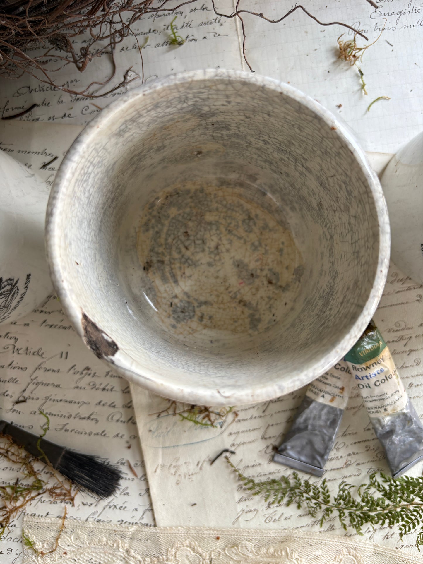 Set of Three Vintage Marmalade Earthenware Pots
