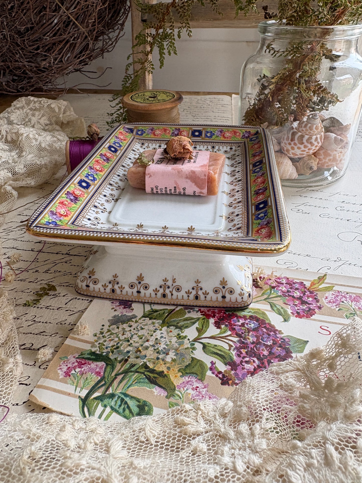 Vintage Porcelain Soap Dish
