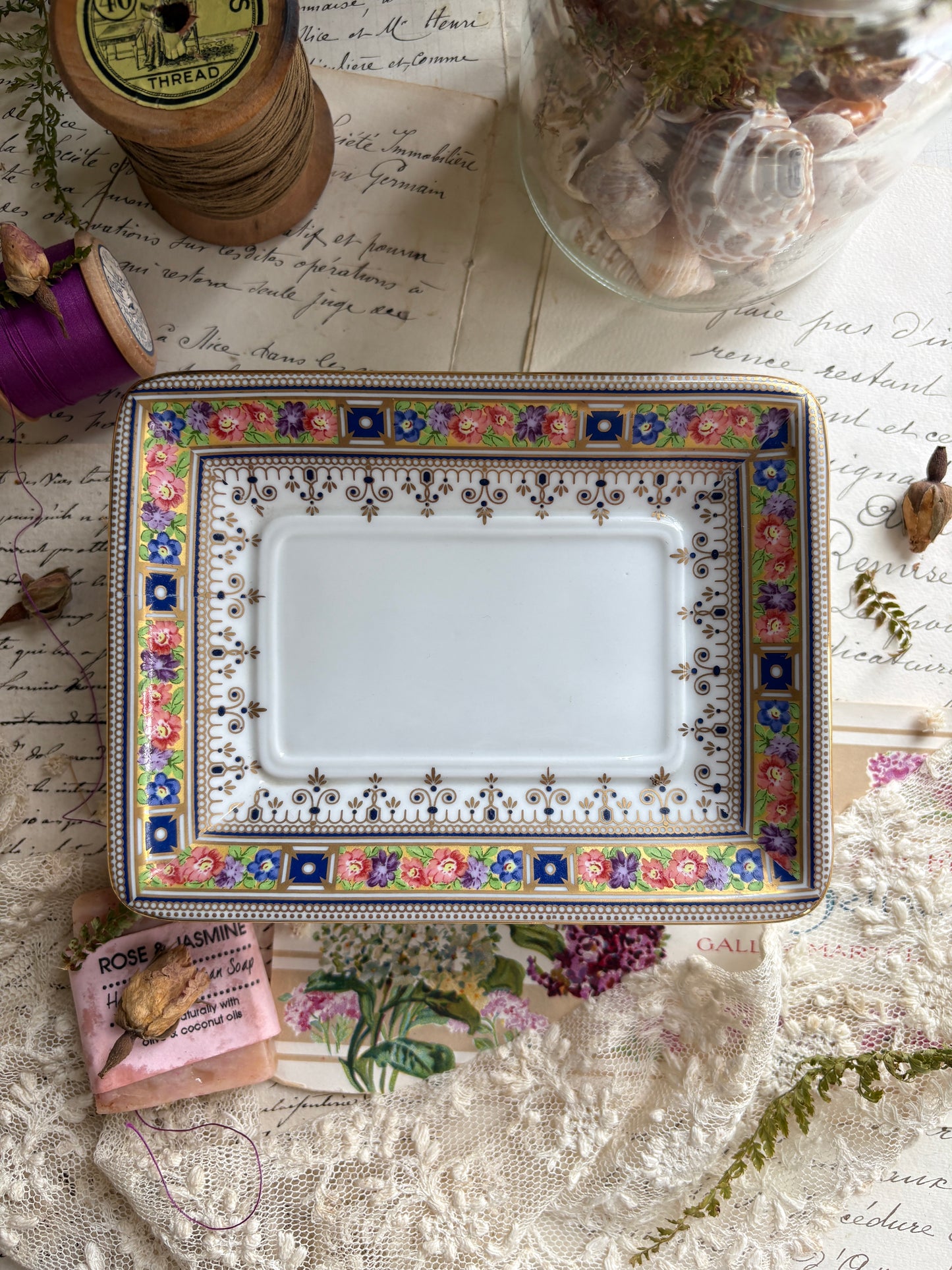 Vintage Porcelain Soap Dish