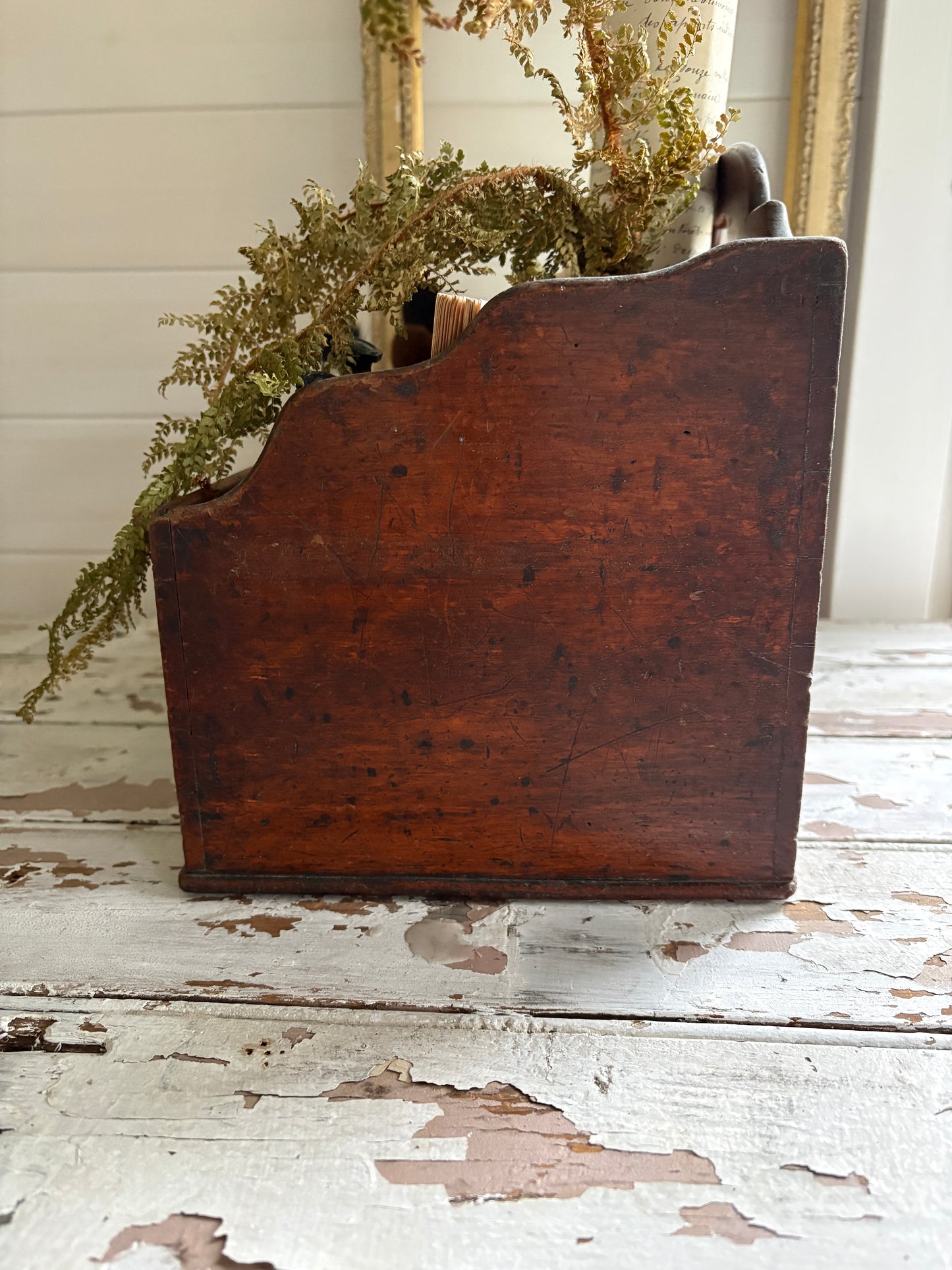 Large Victorian Mahogany Desk Tidy