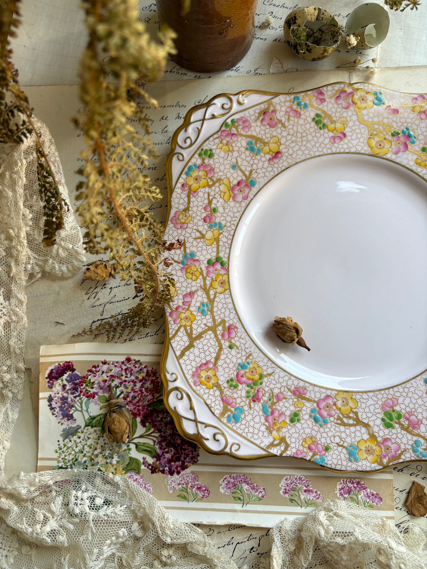 Vintage Tuscan Fine Bone China Plate