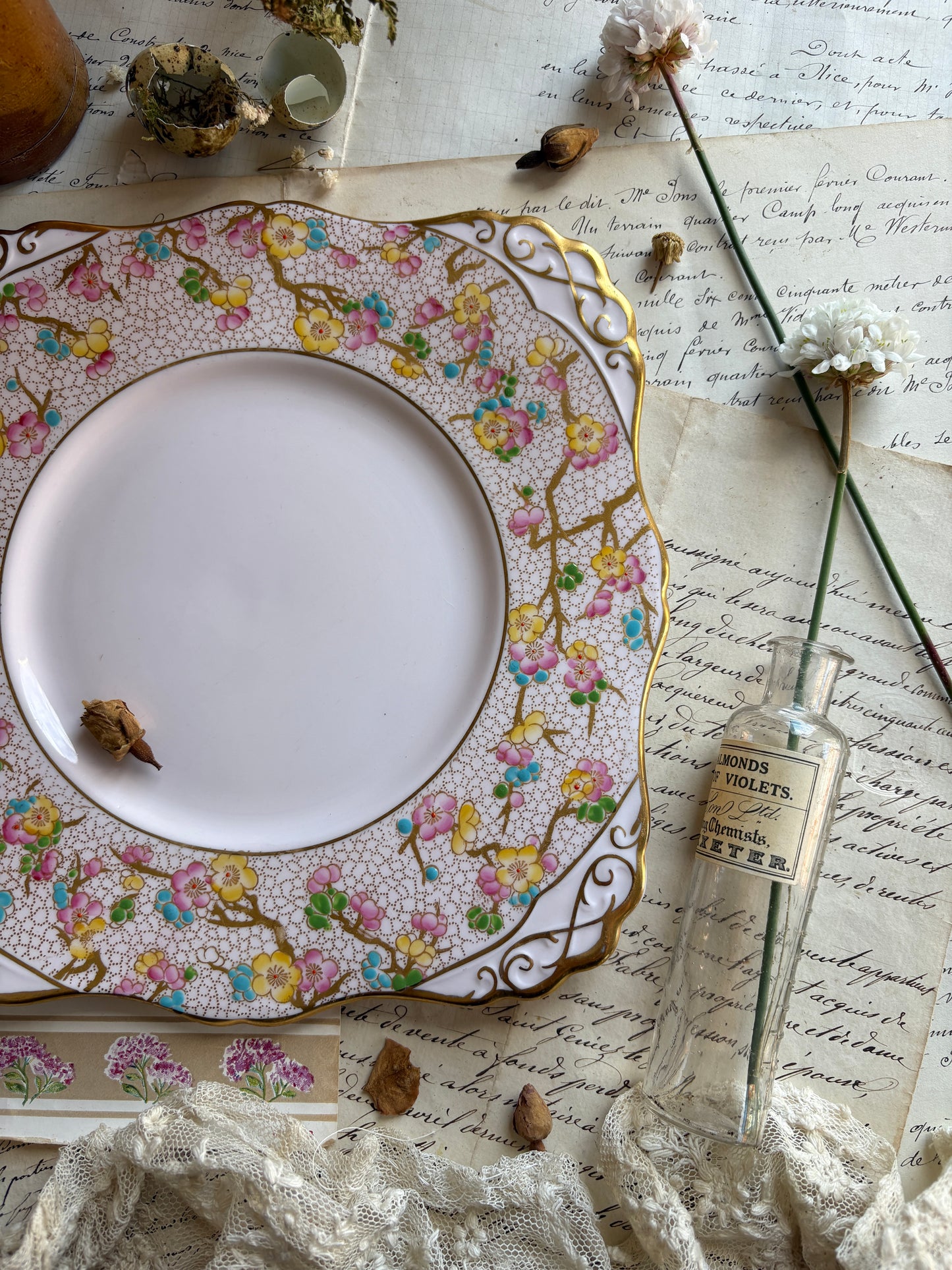 Vintage Tuscan Fine Bone China Plate