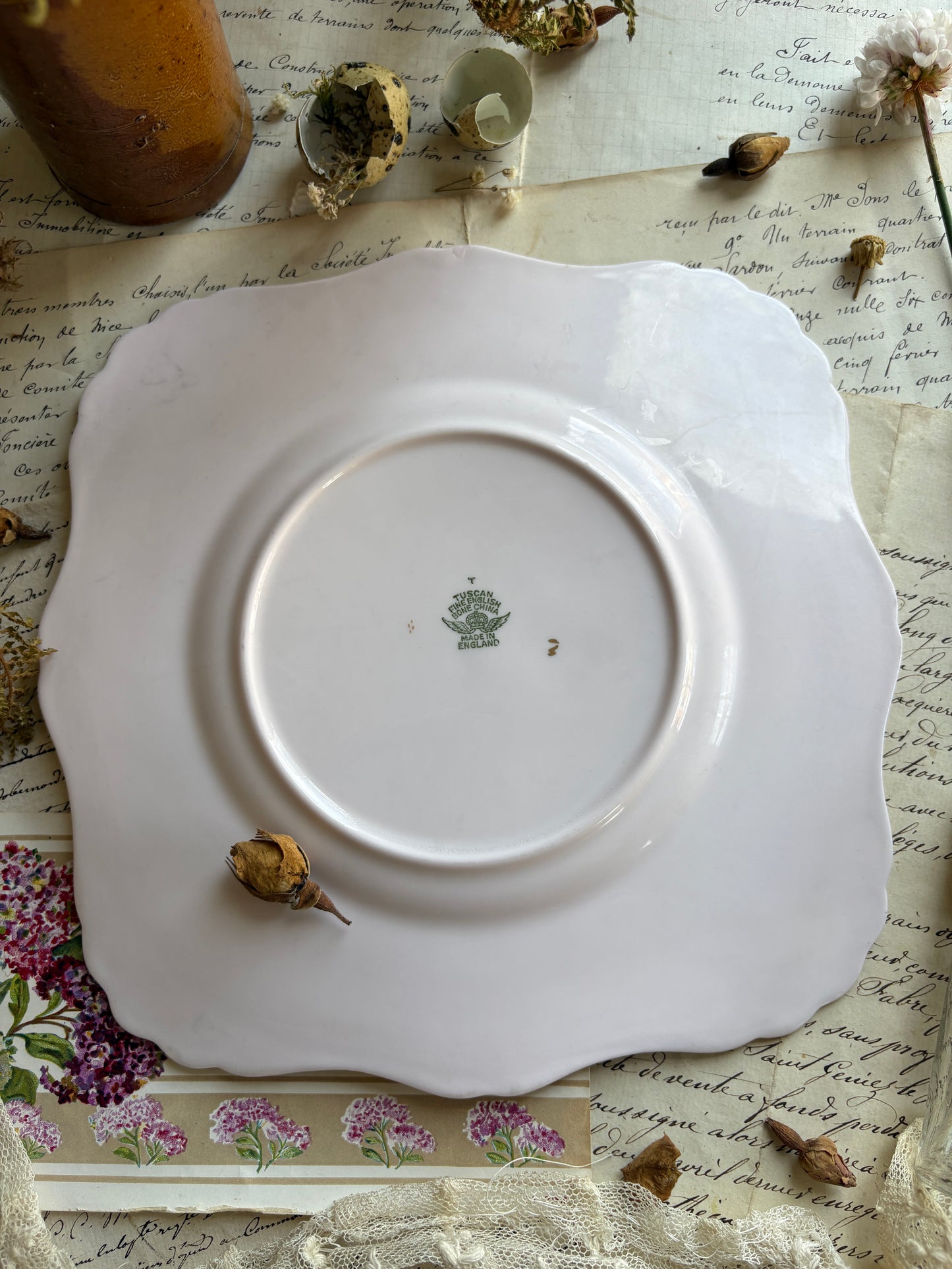 Vintage Tuscan Fine Bone China Plate