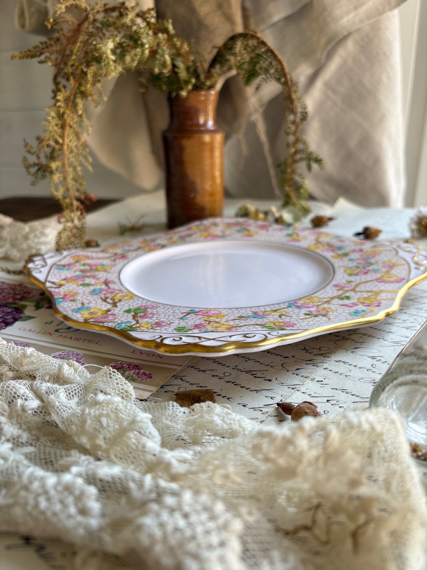 Vintage Tuscan Fine Bone China Plate