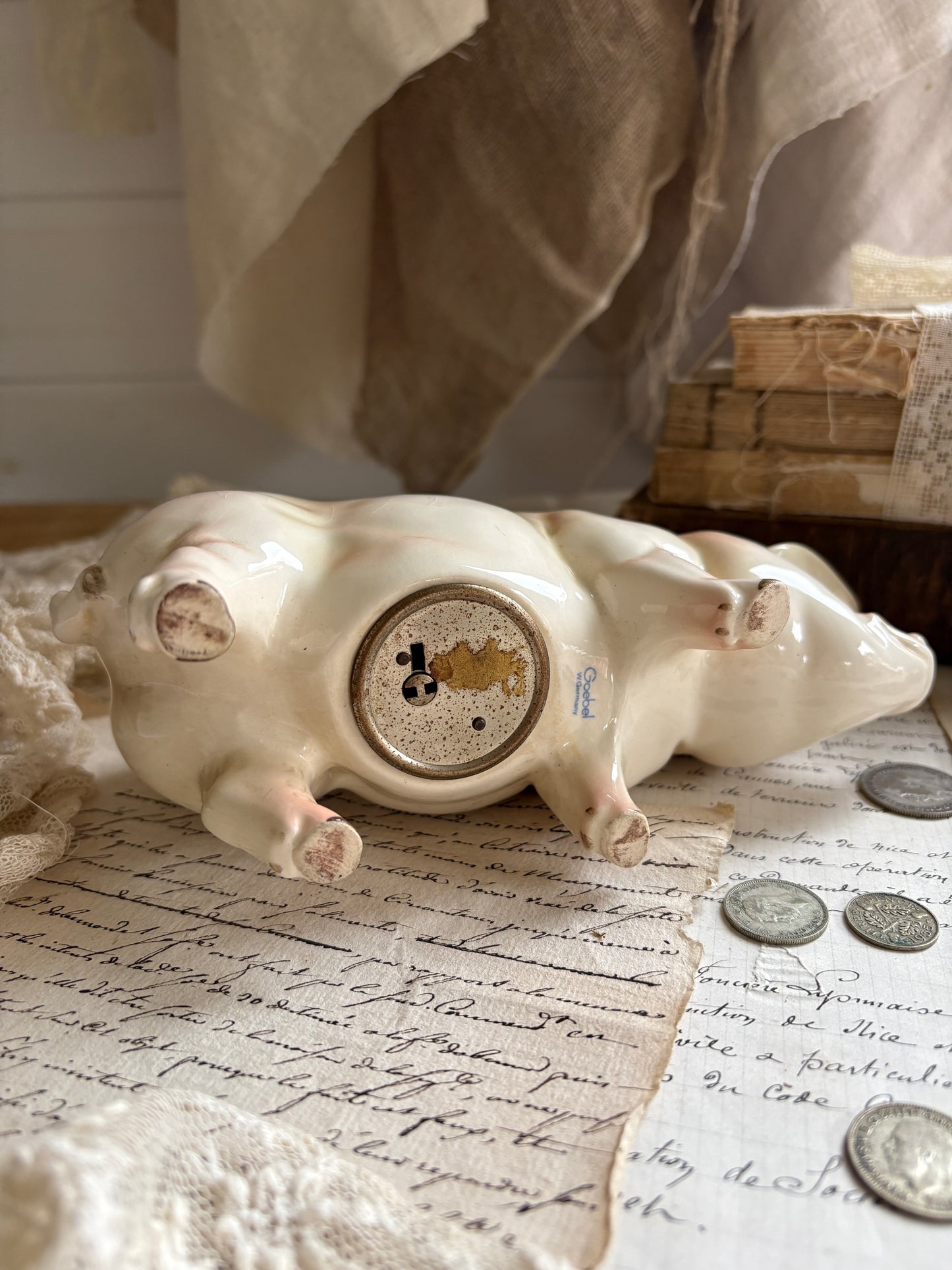 Vintage Goebel Ceramic Pig Money Box