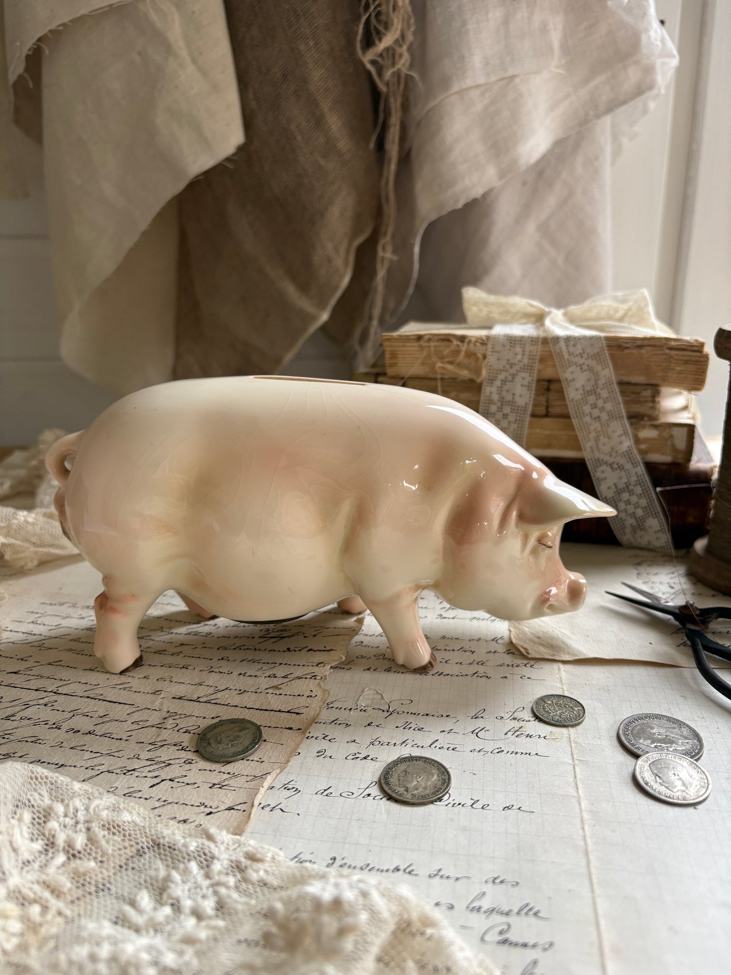 Vintage Goebel Ceramic Pig Money Box