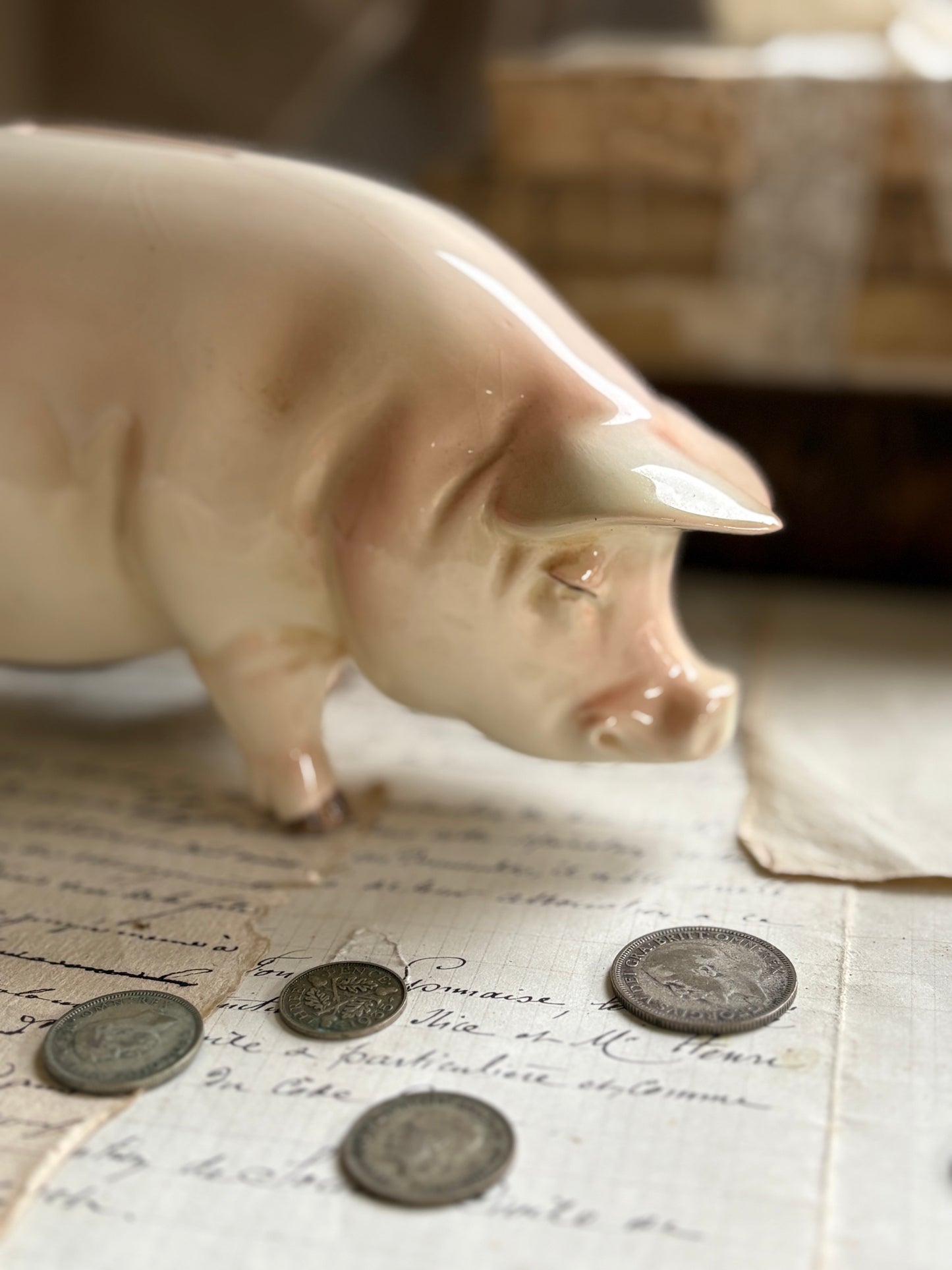 Vintage Goebel Ceramic Pig Money Box