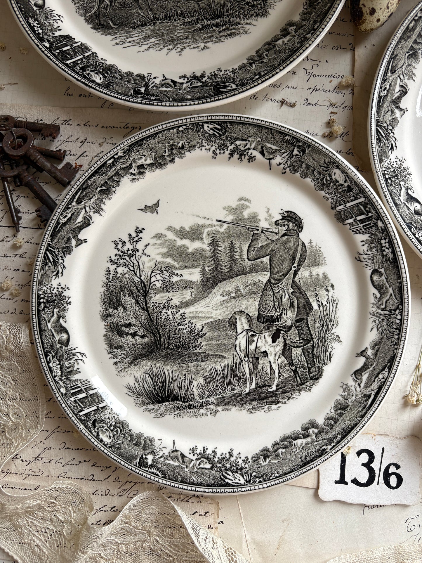Vintage Villeroy & Boch “Artemis” Hunting Scene Plate