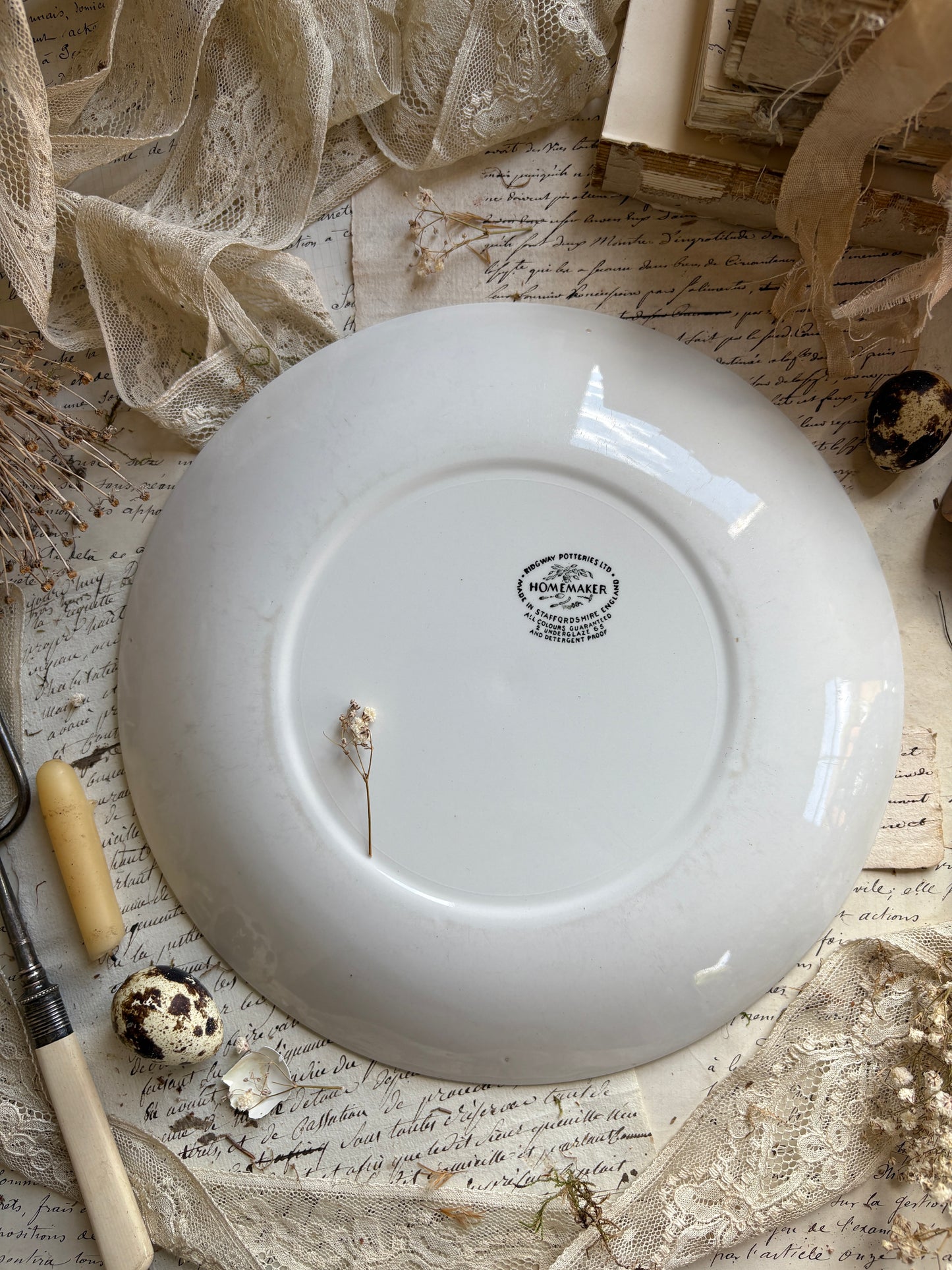 Vintage Ridgway Homemaker Dinner Plate & Side Plate