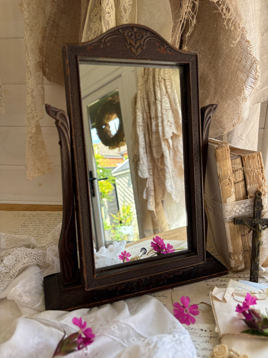 Antique Art Nouveau Style Swing Vanity Mirror