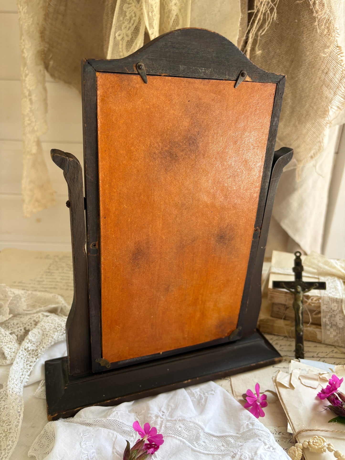 Antique Art Nouveau Style Swing Vanity Mirror