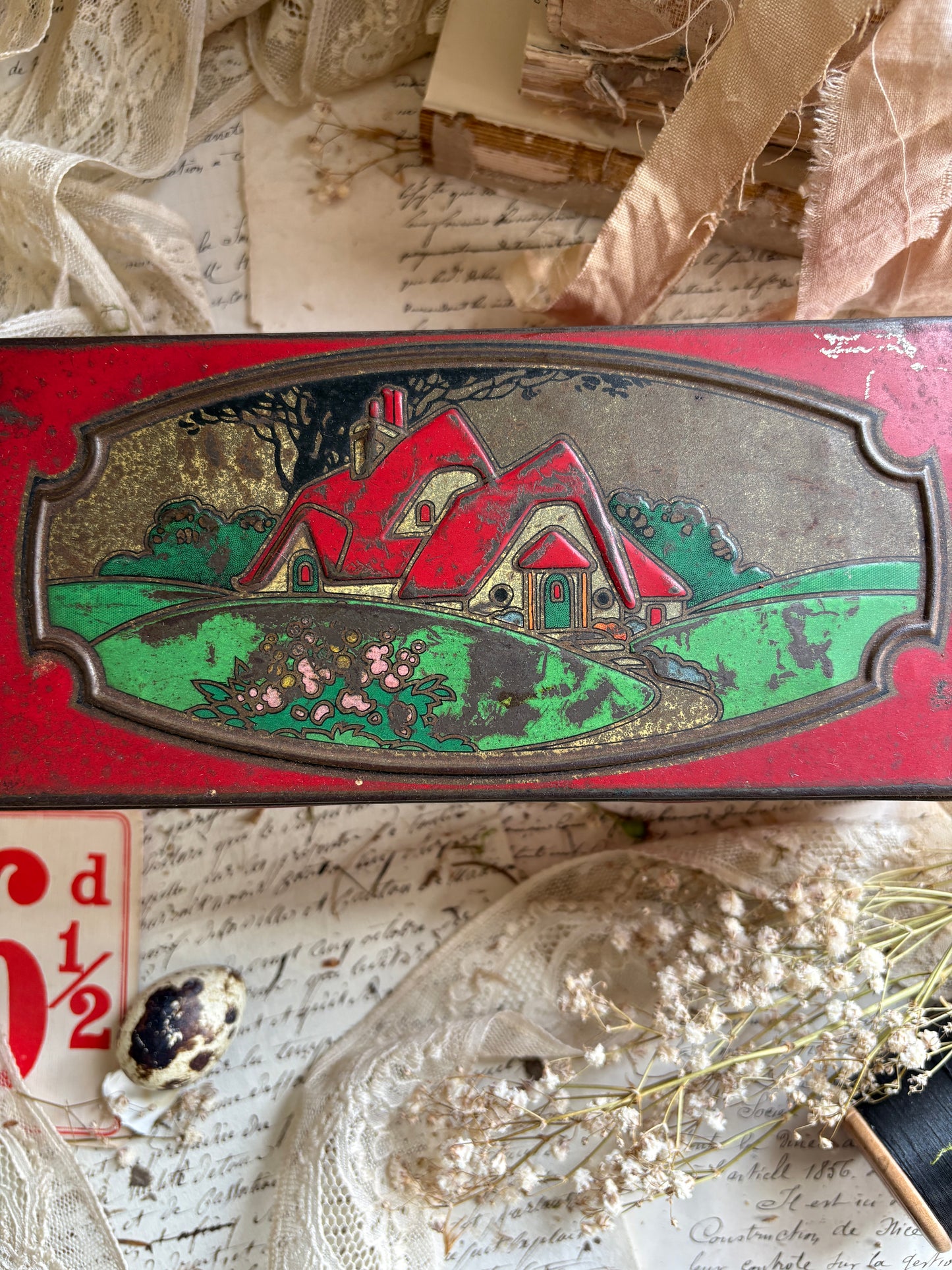 Antique C.W.S Biscuit Sample Tin