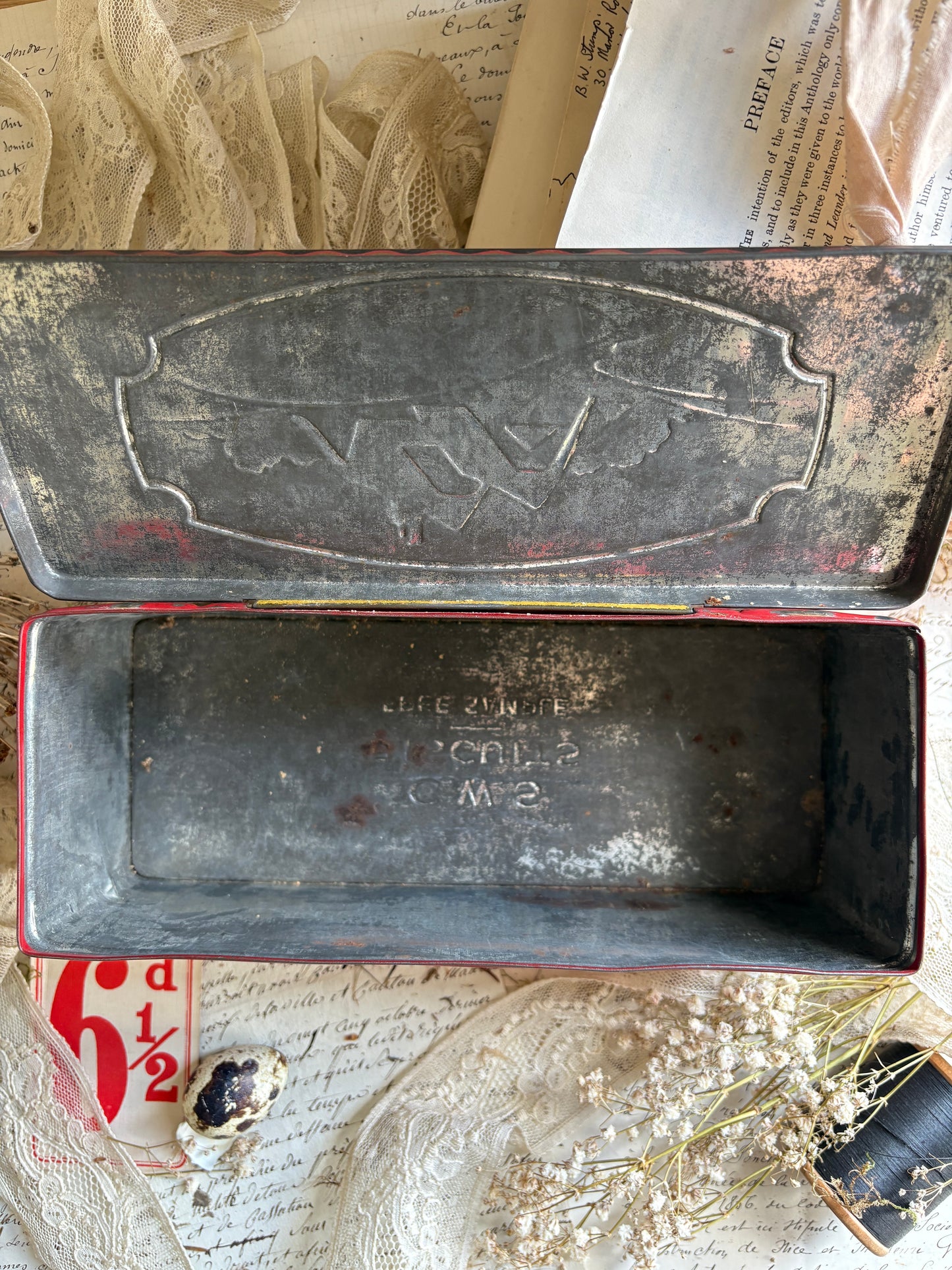 Antique C.W.S Biscuit Sample Tin