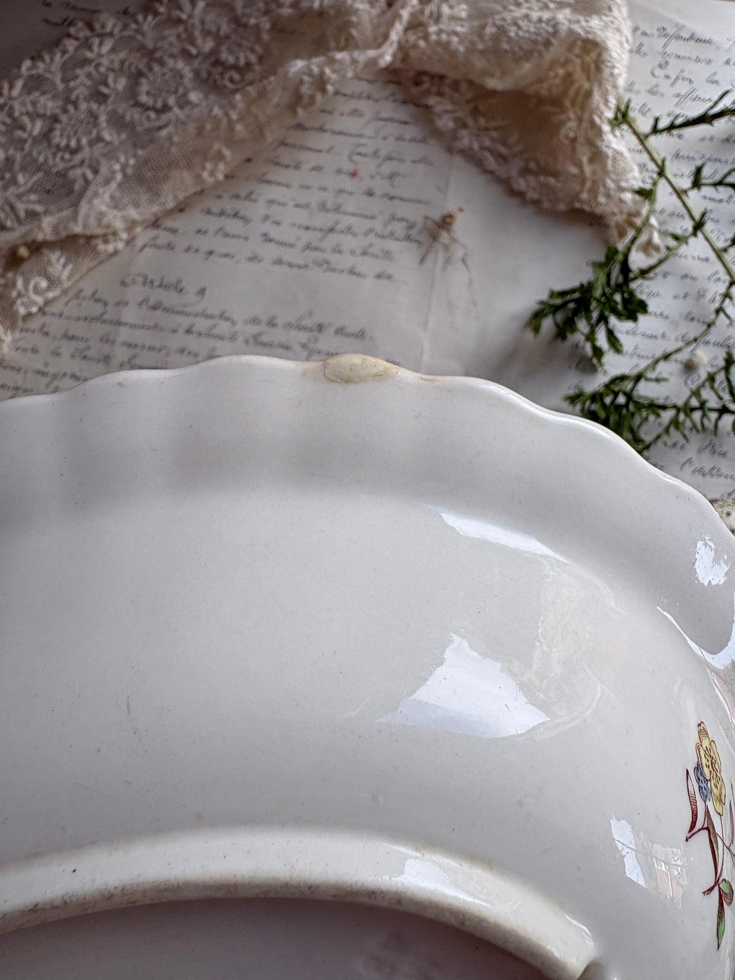 Antique Copeland Spode Buttercup Serving Dish