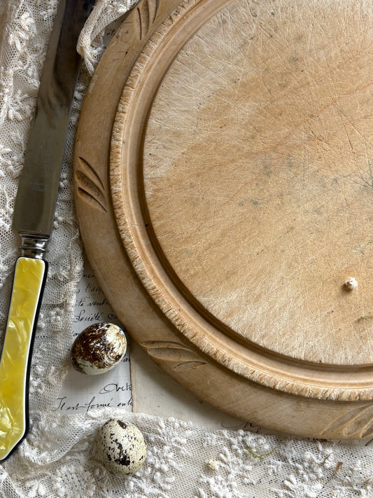 Vintage Hand Carved Wooden Bread Boards