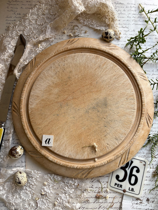 Vintage Hand Carved Wooden Bread Boards