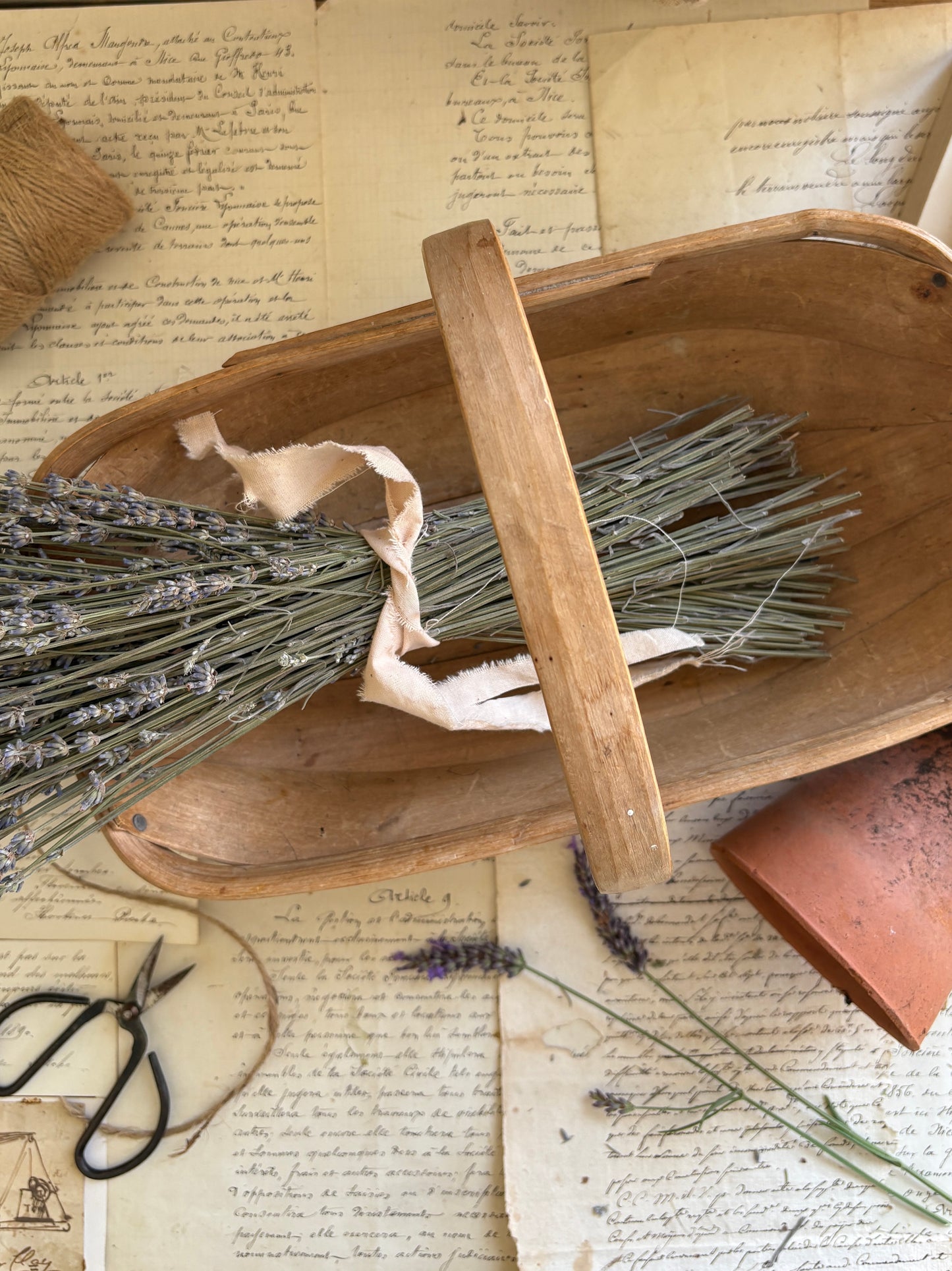 Vintage Traditional Wooden Garden Trug
