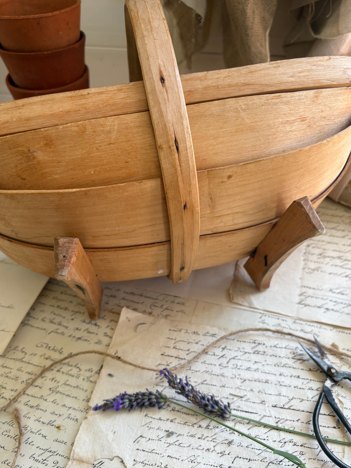 Vintage Traditional Wooden Garden Trug