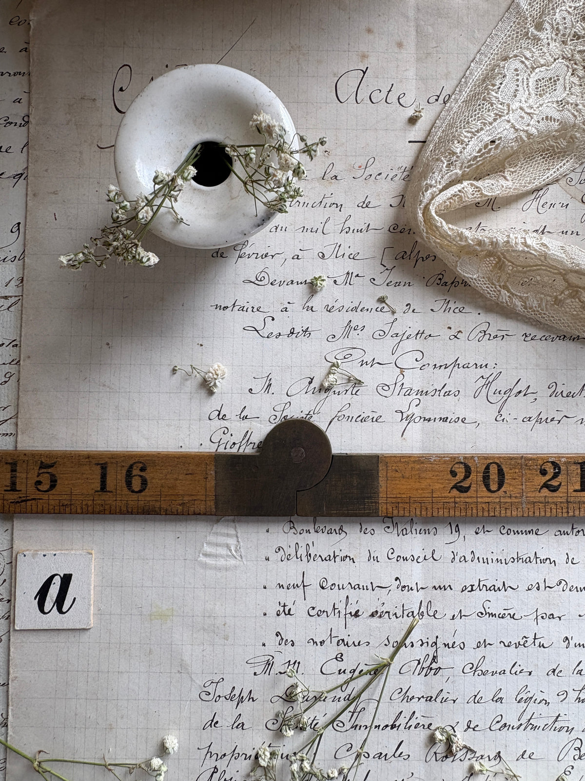 Vintage Boxwood Rulers