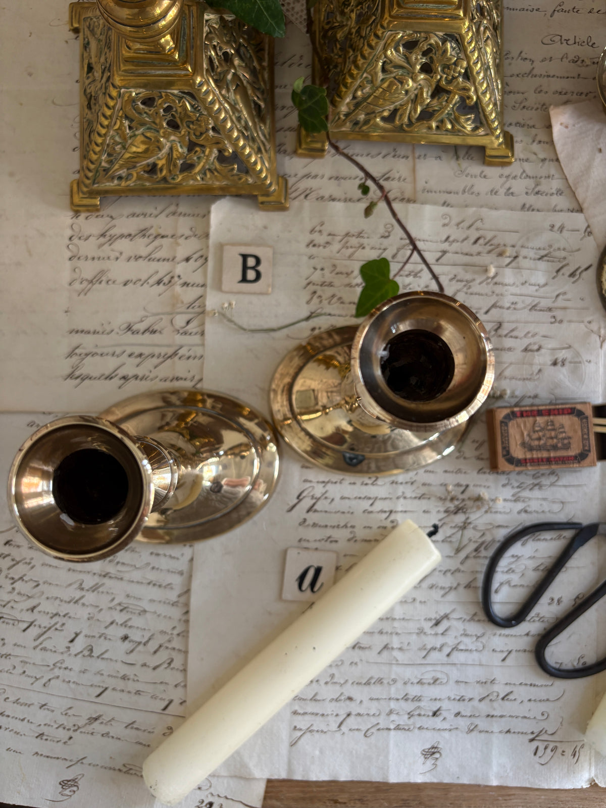 Vintage Brass Candlesticks