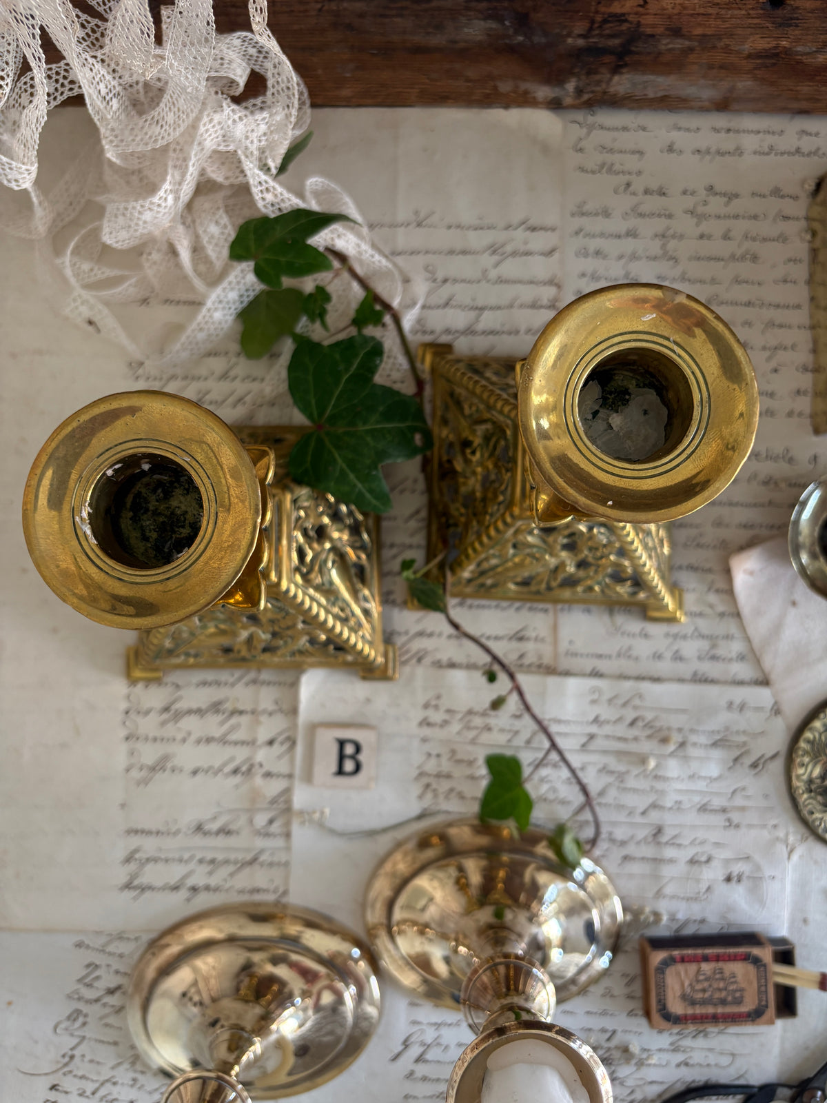Vintage Brass Candlesticks